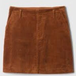GAP Tan Corduroy Mini Skirt